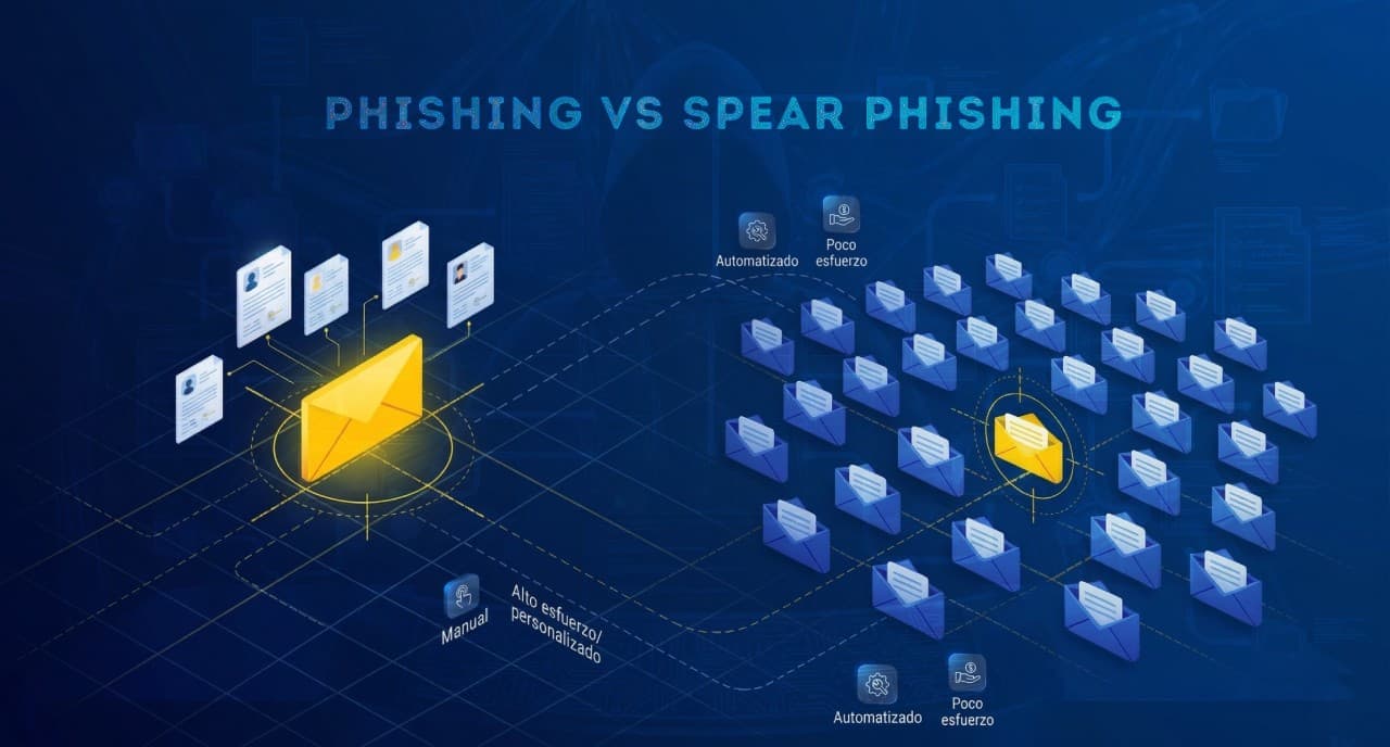 Spear Phishing vs. Phishing ¿Cuál es la Diferencia y Por Qué le Importa a tu SOC?